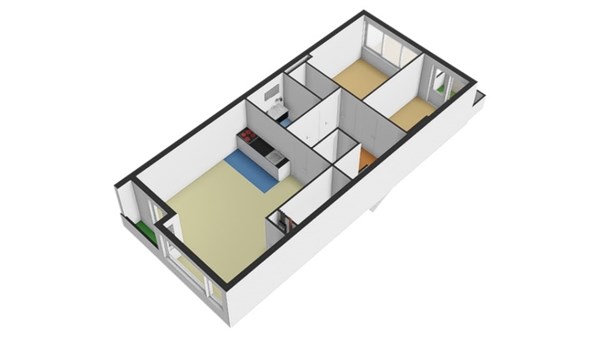 Floorplan - Mathenesserweg 127B, 3027 HM Rotterdam